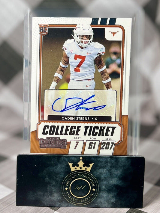 Caden Sterns 2021 Contenders Draft Picks College Ticket Rookie Auto #231 Broncos