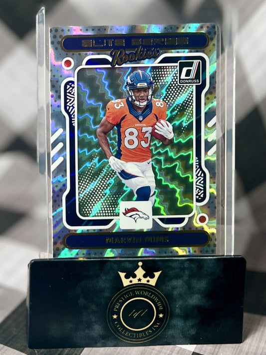 Marvin Mims Jr. 2023 Donruss Elite Series Rookies #19 Denver Broncos Rookie