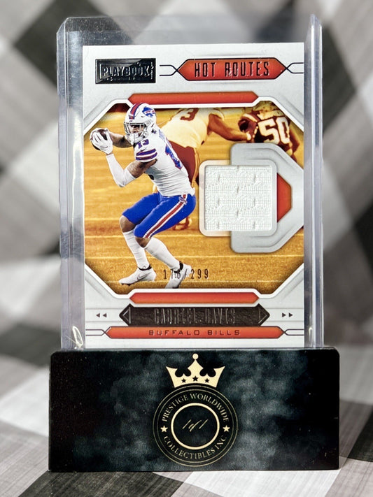 Gabriel Davis 2021 Playbook Hot Routes Patch Relic #176/299 #HR-GD Buffalo Bills