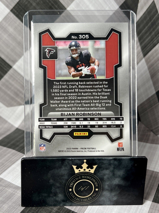 Bijan Robinson 2023 Panini Prizm Base Rookie #305 Atlanta Falcons RC