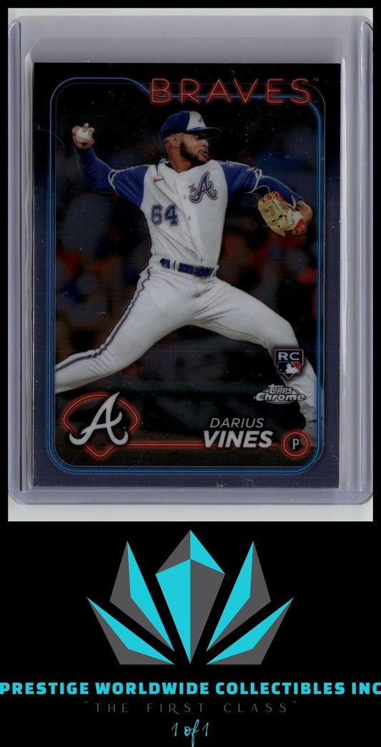 Darius Vines 2024 Topps Chrome Rookie #197 Atlanta Braves Rookie