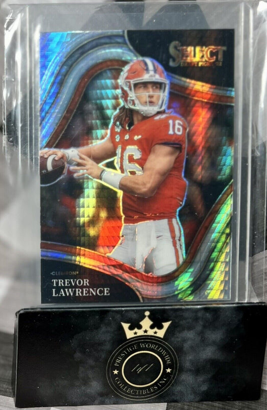Trevor Lawrence 2022 Panini Select Draft Picks Hyper #136 - JAC Jags Clemson📈🔥