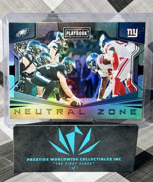 PHI & NY 2022 Panini Playbook Neutral Zone Holo Foil #NZ-25 Eagles & Giants