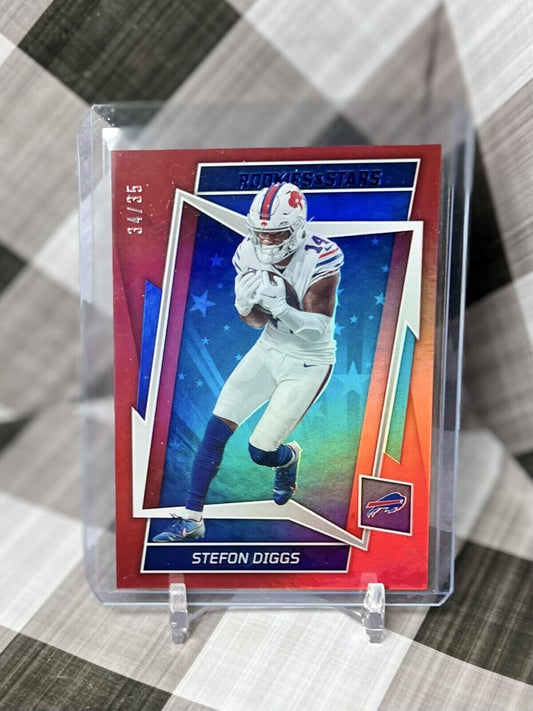 STEFON DIGGS 2022 PANINI ROOKIES & STARS Red & Blue Parallel /35 #11 - BUF Bills