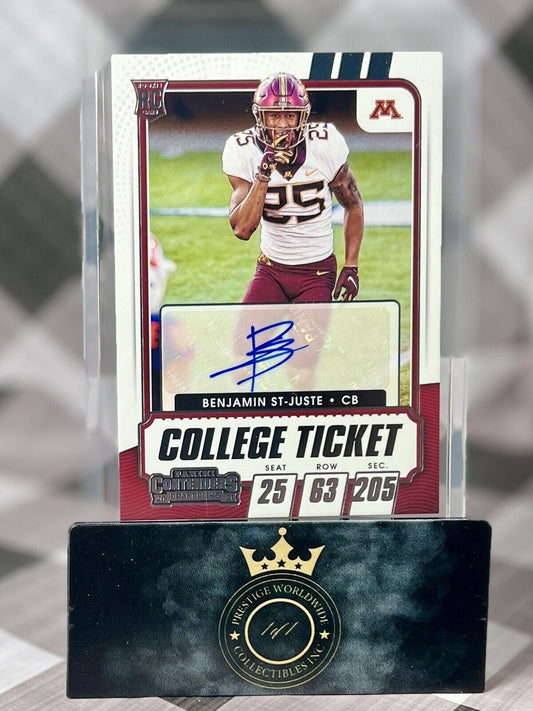Benjamin St-Juste 2021 Contenders Draft Picks Rookie Auto #196 WA Commanders RC