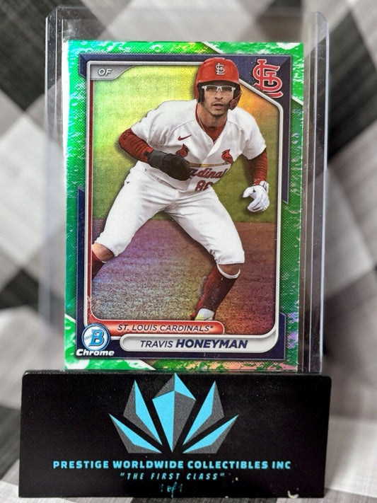 Travis Honeyman 2024 Bowman Chrome Prospect Lunar Glow Refractor #BCP-46 STL