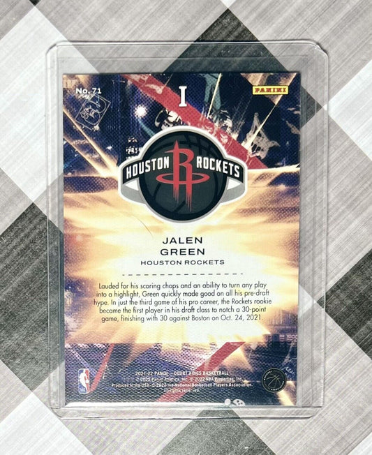 Jalen Green 2021-22 Panini Court Kings Rookies I #71 - Houston Rockets RC SP📈🔥
