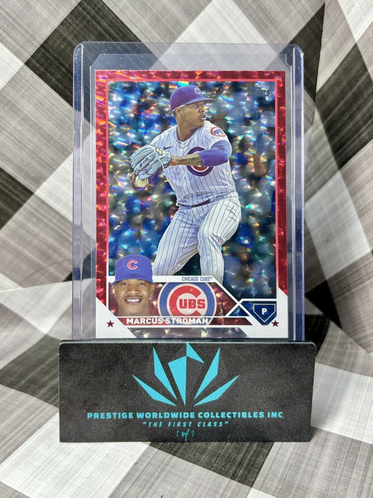Marcus Stroman 2023 Topps Red Foil /199 #54 Chicago Cubs SP