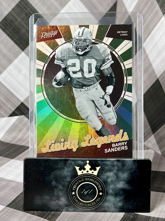 Barry Sanders 2023 Panini Prestige Living Legends Holo #LL-4 Detroit Lions SP