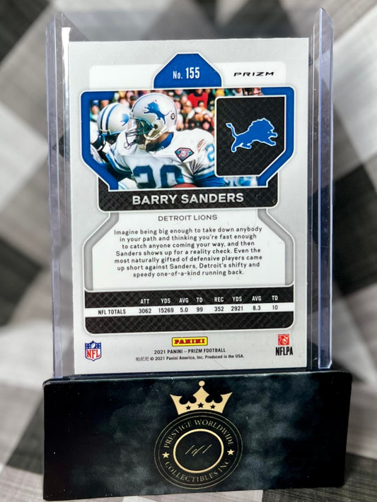 Barry Sanders 2021 Prizm Red White & Blue Prizm #155