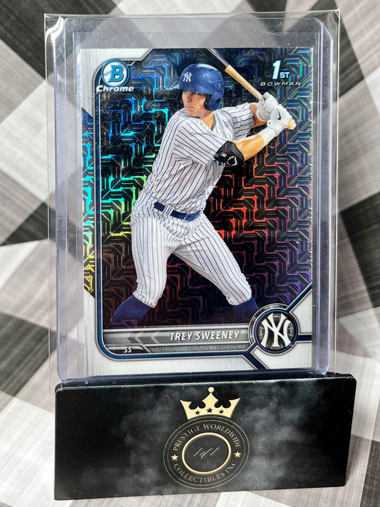 Trey Sweeney 2022 Bowman Chrome 1st Mojo Refractor #BCP-137