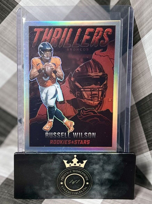 Russell Wilson 2022 Panini Rookies & Stars Silver Thrillers #TH-8 Denver Broncos