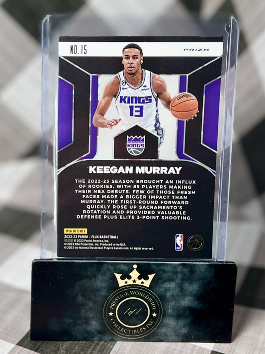 Keegan Murray 2022-23 Panini Flux Rookie Influx Silver Prizm #15 SAC Kings RC