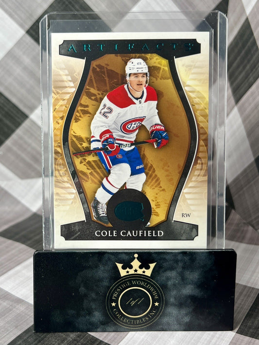 Cole Caufield 2023-24 Upper Deck Artifacts Turquoise #133 Montreal Canadiens