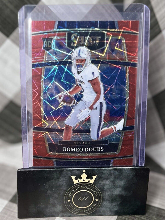 Romeo Doubs 2022 Select Draft Picks Rookie Concourse Red Lazer #16 Nevada GB RC