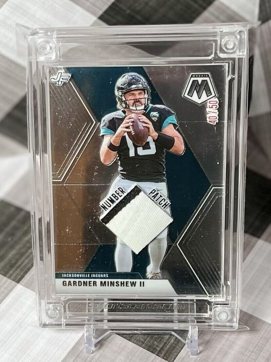 GARDNER MINSHEW 2022 JERSEY FUSION MOSAIC GAME USED JERSEY /50 - 9/20/2020 JAGS