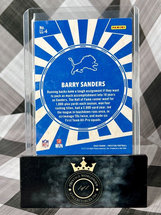 Barry Sanders 2023 Panini Prestige Living Legends Holo #LL-4 Detroit Lions SP