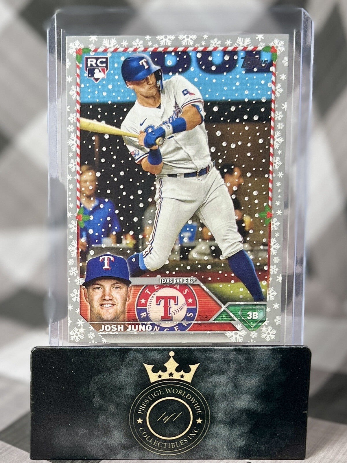 Josh Jung 2023 Topps Holiday Metallic Rookie #H120 Texas Rangers World Series RC