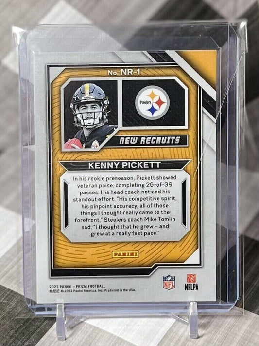 Kenny Pickett 2022 NFL Panini Prizm New Recruits Rookie #NR-1 Steelers RC 📈🔥