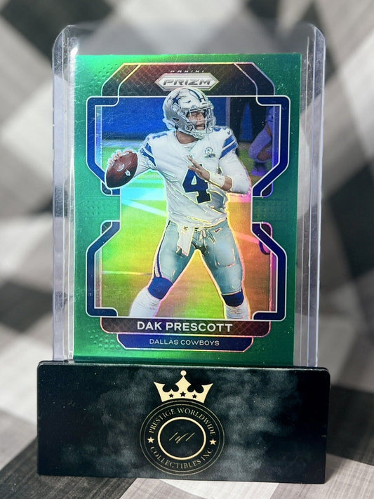 Dak Prescott 2021 Prizm Neon Green Pulsar Prizm #242 Dallas Cowboys
