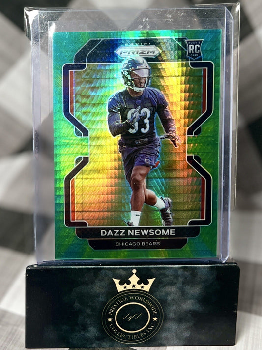 Dazz Newsome 2021 Panini Prizm Green Hyper Prizm Rookie /175 #427 CHI Bears RC