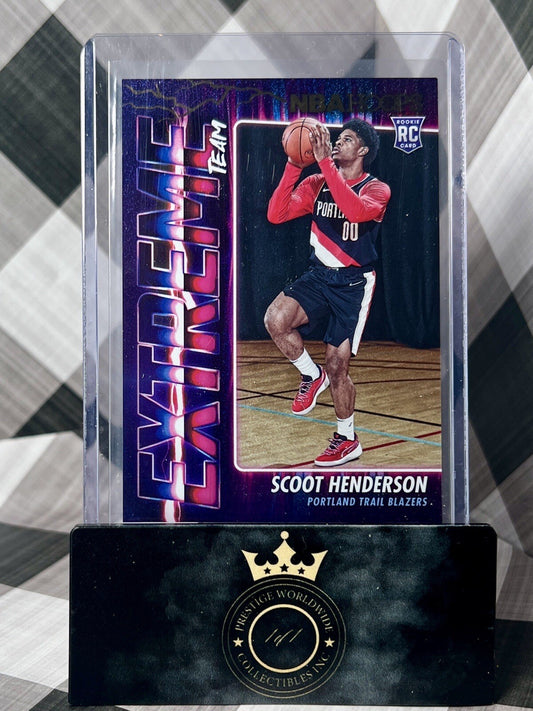 Scoot Henderson 2023-24 Panini NBA Hoops Extreme Team Rookie #6 Trail Blazers RC