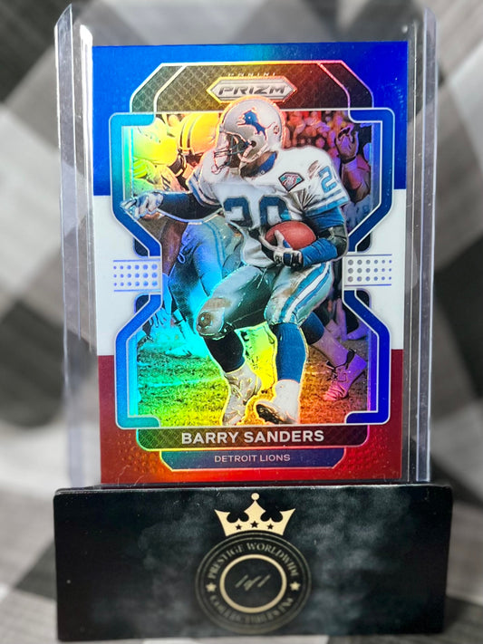 Barry Sanders 2021 Prizm Red White & Blue Prizm #155
