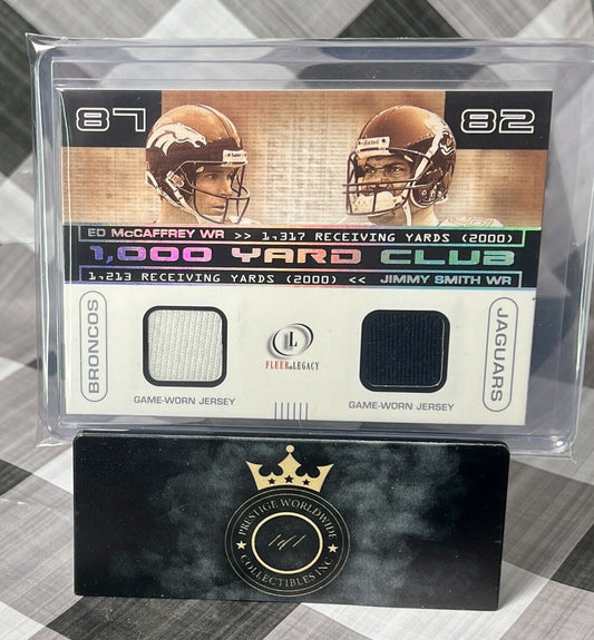 Jimmy Smith Ed McCaffrey 2001 Fleer Legacy 1000 Yd Club /400 #RS-EM DEN & JAGS