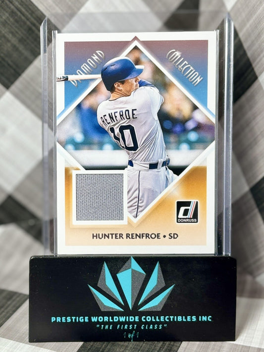 Hunter Renfroe 2018 Panini Donruss Diamond Collection Jersey Patch #DC-HR Padres