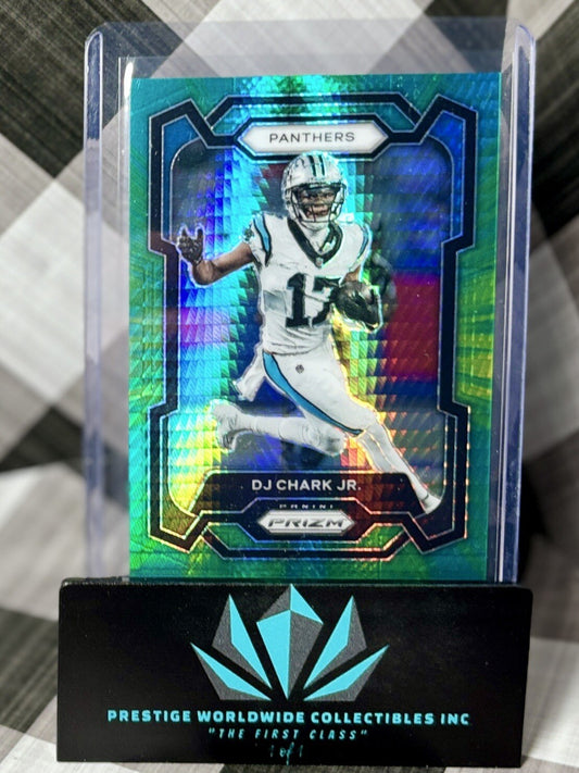 DJ Chark Jr. 2023 Prizm Green Hyper /175 #41 Carolina Panthers SP