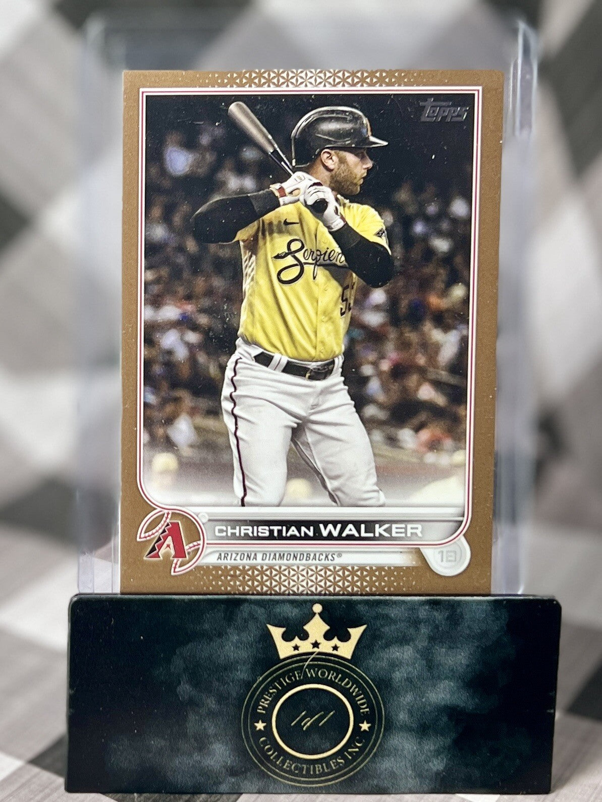 Christian Walker 2022 Topps Series 1 Gold /2022 #75 Arizona Diamondbacks WS SP