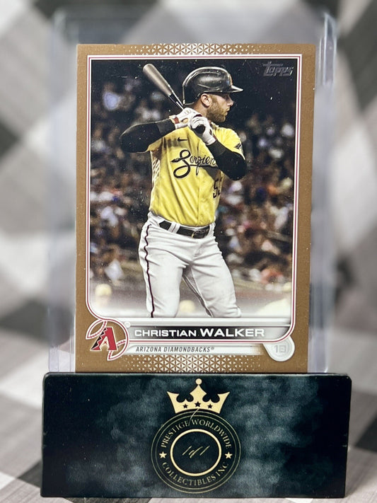 Christian Walker 2022 Topps Series 1 Gold /2022 #75 Arizona Diamondbacks WS SP