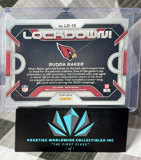 Budda Baker 2023 Prizm Lockdown Silver Prizm #LD-13 Arizona Cardinals