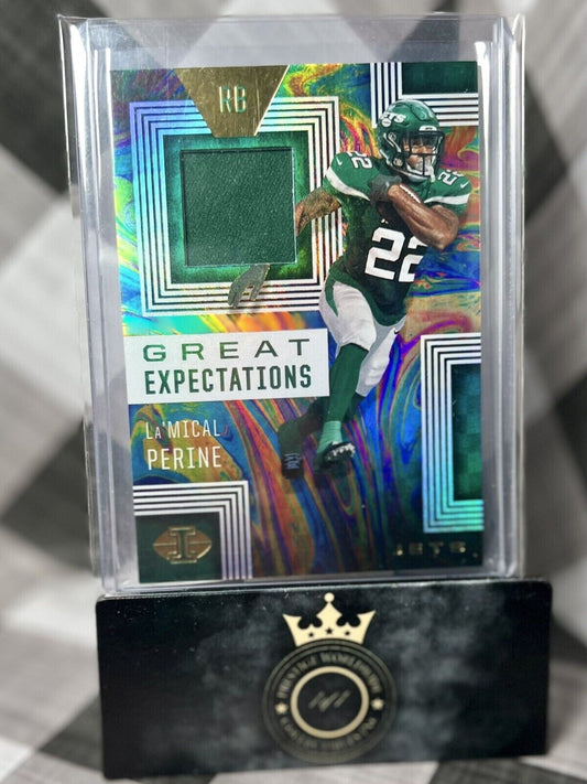 La'Mical Perine 2020  Illusions Great Expectations Relics Rookie #GE37 Jets RC