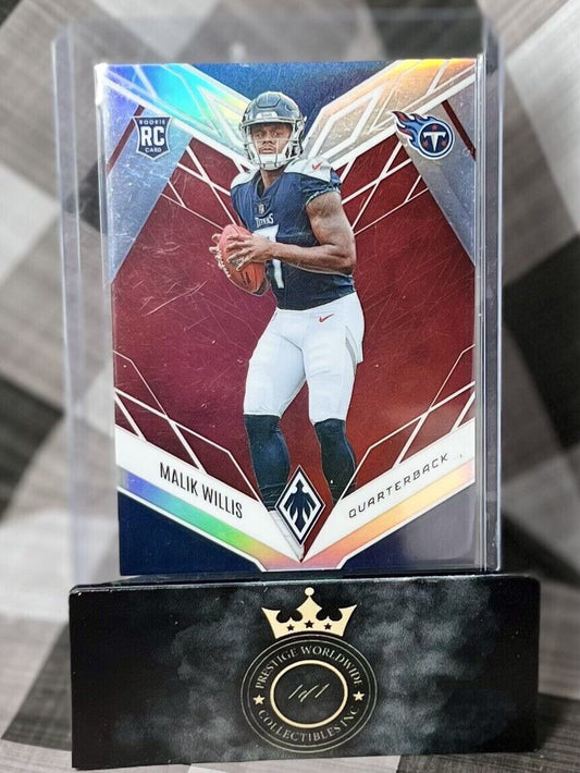 Malik Willis 2022 Panini Phoenix Red Prizm Rookie /250 #103 Tennessee Titans RC