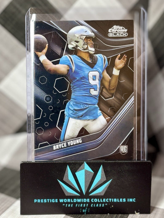 Bryce Young 2023 Topps Composite Chrome Black Rookie #106 Carolina Panthers RC