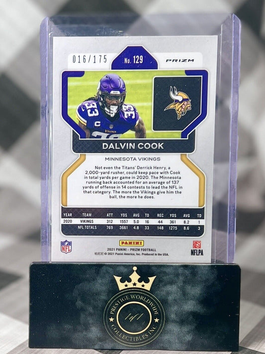 Dalvin Cook 2021 Panini Prizm Green Hyper /175 #129 Minnesota Vikings