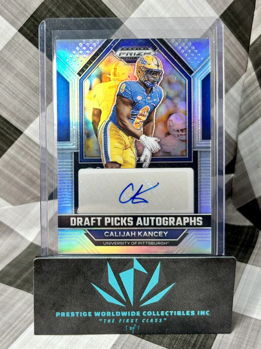 Calijah Kancey 2023 Panini Prizm Draft Picks Autographs #DPA-CAK Pitt TB Bucs RC