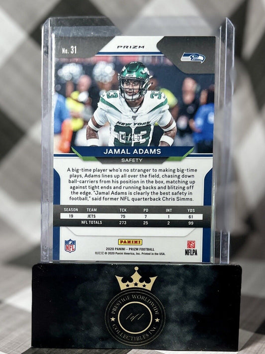 Jamal Adams 2020 Panini Prizm Pink Disco /15 #31 Seattle Seahawks LSU SP NY Jets