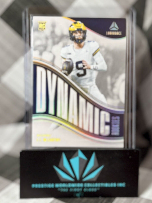 JJ McCarthy 2024 Panini Luminance Dynamic Rookies #DR-JMY Minnesota Vikings RC
