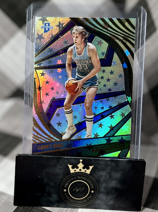 Larry Bird 2022 Panini Chronicles Draft Picks Revolution Astro #99 Indiana State