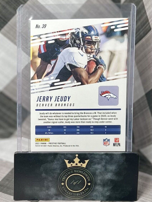 Jerry Jeudy 2021 Panini Prestige Xtra Points Green /199 #39 Denver Broncos SP