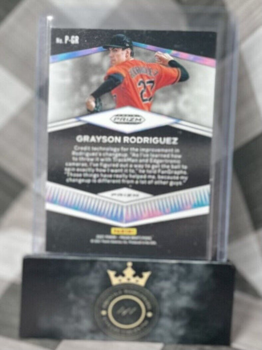 GRAYSON RODRIGUEZ 2021 Prizm Draft Picks SILVER Prospects Insert #P-GR Baltimore