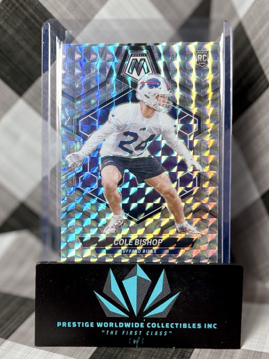 Cole Bishop 2024 Panini Mosaic Silver Mosaic Rookie #356 Buffalo Bills RC