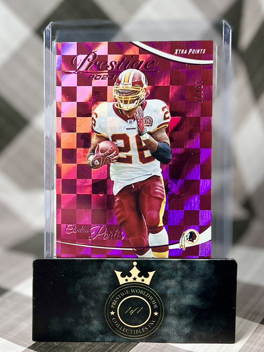 Clinton Portis 2023 Prestige Xtra Points Premium Pink Last Print /25 #299 Wash