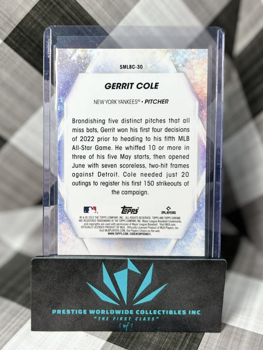 Gerrit Cole 2023 Topps Series 1 Stars of MLB Chrome #SMLBC-30 New York Yankees