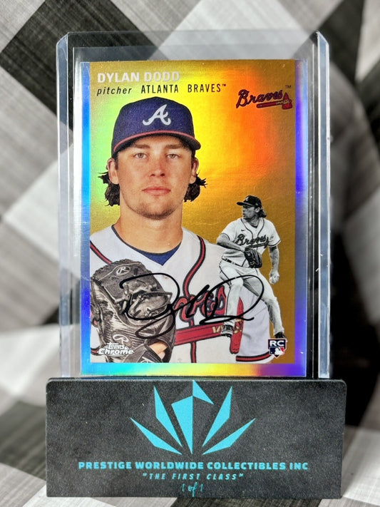 Dylan Dodd  2023 Topps Chrome Platinum Refractor Rookie #214 Atlanta Braves RC