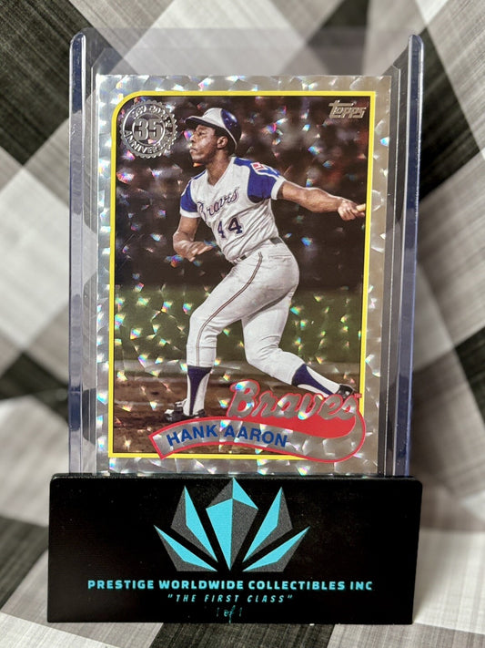 Hank Aaron 2024 Topps Series 2 1989 Silver Foil SP #89B2-2 Mil Braves HoF