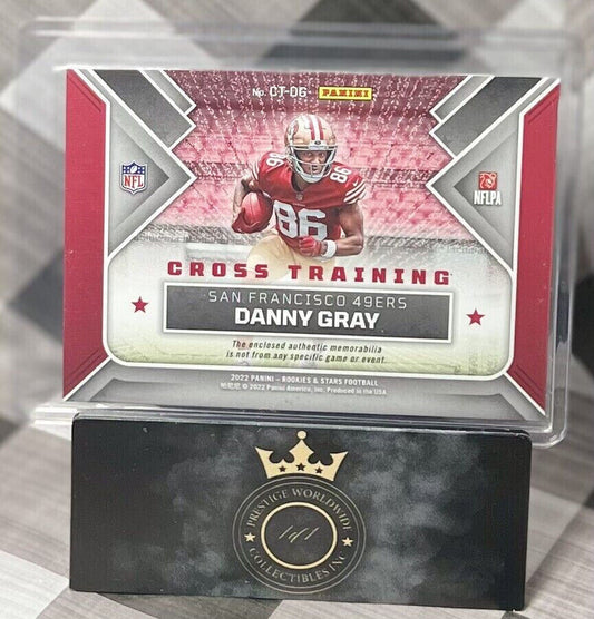 DANNY GRAY 2022 PANINI ROOKIES & STARS CROSS TRAINING DUAL PATCH ROOKIE /249 #CT