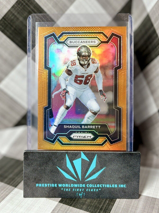 Shaquil Barrett 2023 Panini Prizm Orange Prizm /249 #281 Tampa Bay Buccaneers